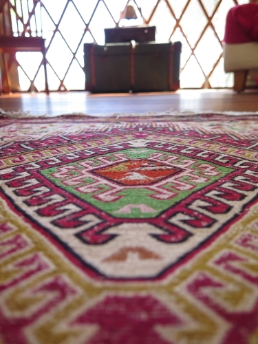 Rug on floor of home - Australian Stock Image