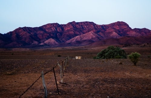 rugged ranges at dusk - Australian Stock Image