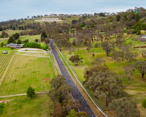 Runners on track - Australian Stock Image