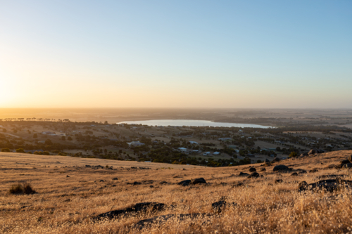 Rural sunset at Port Lincoln - Australian Stock Image