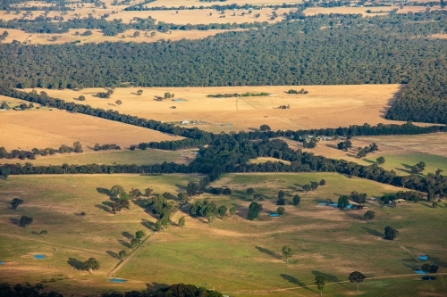 Rural western Victoria view from the elevation of Boroka Lookout