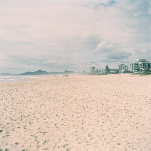Sand at Gold Coast Beach - Australian Stock Image
