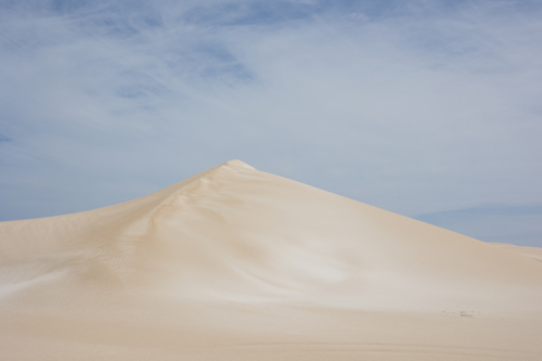 Sand Dune landscape on South Australia West Coast Under Blue Sky - Australian Stock Image