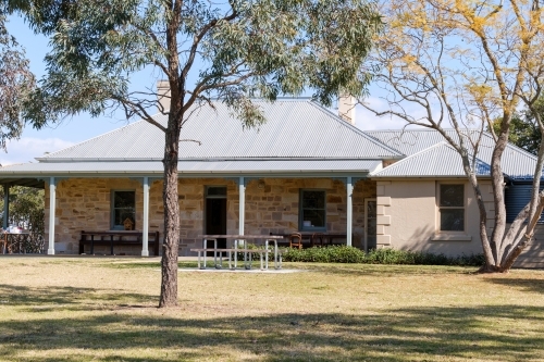 Sandstone House Rouse Hill - Australian Stock Image