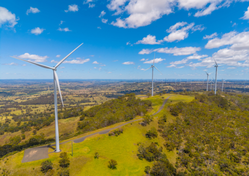 Sapphire Windfarm between Inverell and Glen Innes - Australian Stock Image