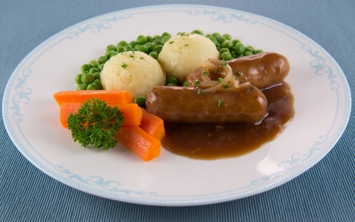 Sausages with Gravy