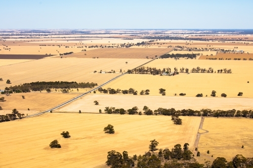 Scenic view across the Wimmera area of Western Victoria