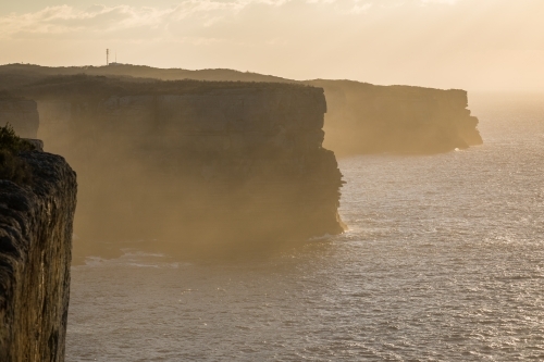 sea cliffs at sunrise - Australian Stock Image