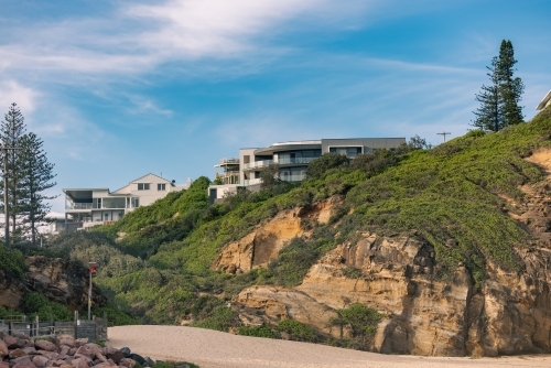 Seaside homes at Redhead Beach, Newcastle NSW - Australian Stock Image