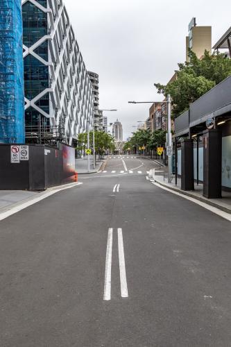 Secluded city street - Australian Stock Image