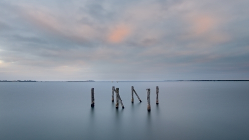 Serene image of disused pier at Stony point