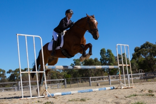 Show Jumping - Australian Stock Image
