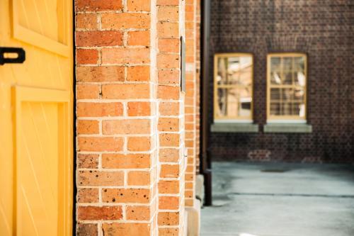side view of historic building in Newcastle CBD - Australian Stock Image