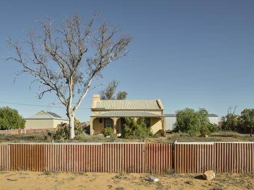 Small cottage in the outback - Australian Stock Image