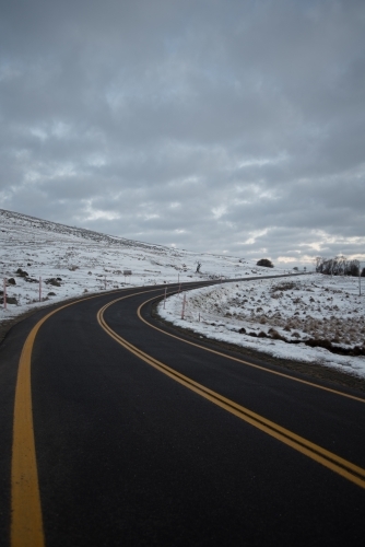 Snowy Highway - Landscape - Australian Stock Image