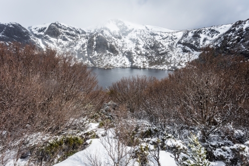 Snowy winter landscape - Australian Stock Image
