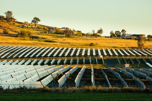 Solar farm outside of Warwick