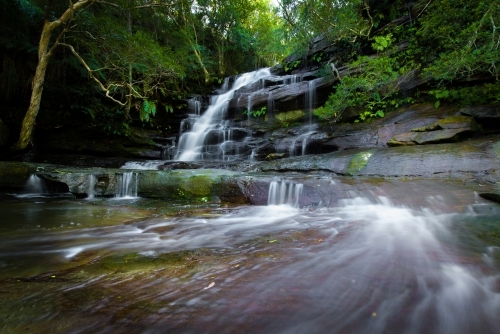 Somersby Falls in the Brisbane Water National Park - Australian Stock Image