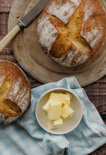 Sourdough bread freshy baked. - Australian Stock Image