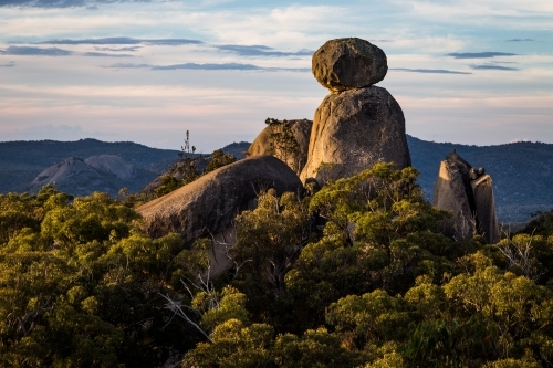 Sphinx Rock Landscape Girraween - Australian Stock Image