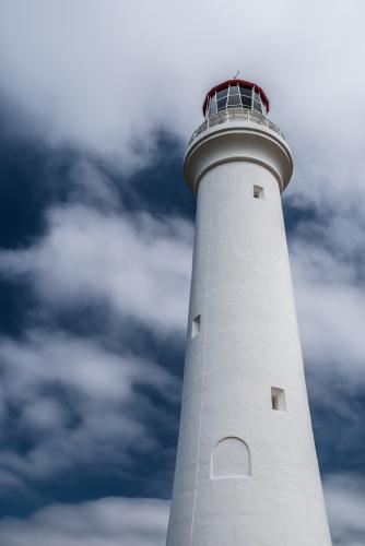Split point lighthouse at Aireys Inlet on the Great Ocean Road - Australian Stock Image