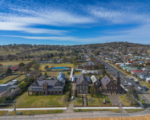 St Josephs Convent and School in Glen Innes, New South Wales, Australia - Australian Stock Image
