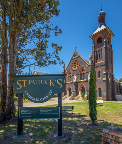 St Patrick's Catholic Church in Glen Innes, NSW - Australian Stock Image