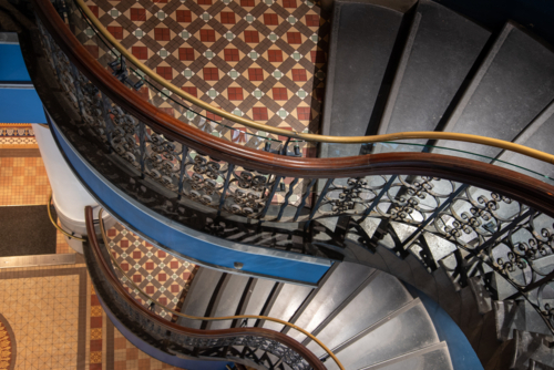 Staircase in the Queen Victoria Building in Sydney - Australian Stock Image