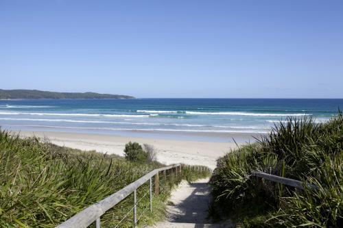 Stairway to beach heaven - Australian Stock Image