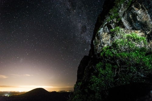 Stars with mountain - Australian Stock Image
