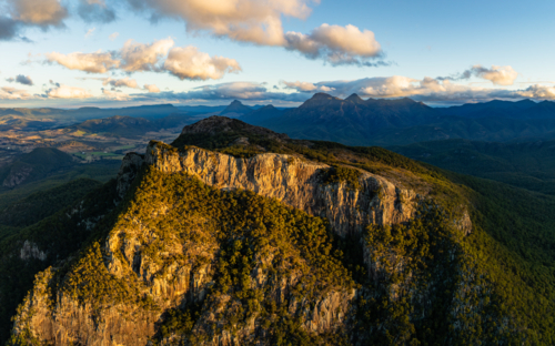 Steep rocky mountain landscape - Australian Stock Image