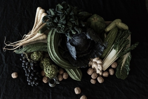Still life fruit and vegetables - Australian Stock Image