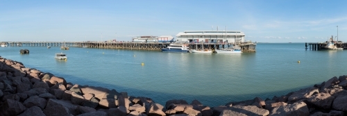 Stokes Hill Wharf, Darwin Waterfront - Australian Stock Image