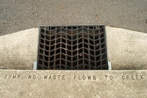 Stormwater drain - Australian Stock Image