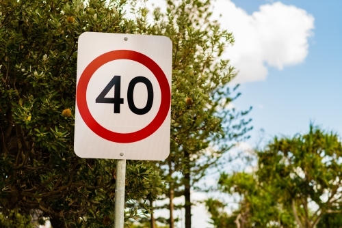 street speed sign
