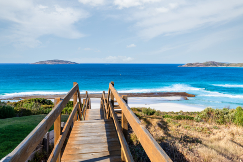 Summer Colours At West Beach Esperance - Australian Stock Image
