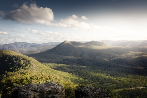 Sunny winters day in the Blue Mountains - Australian Stock Image