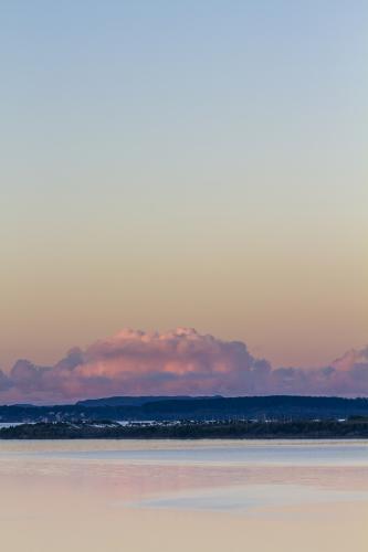 Sunrise across a harbour - Australian Stock Image