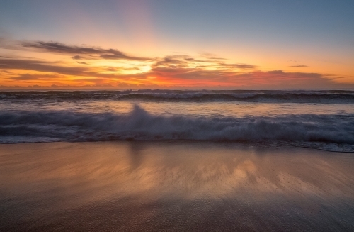 Sunrise at Beach - Australian Stock Image