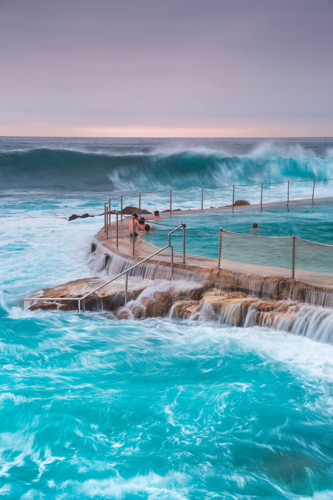 Sunrise at Bronte baths - Australian Stock Image