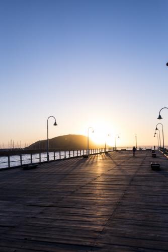 Sunrise at Coffs Harbour Jetty - Australian Stock Image