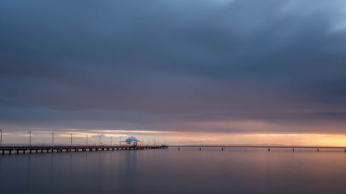 Sunrise at Shorncliffe Pier - Australian Stock Image