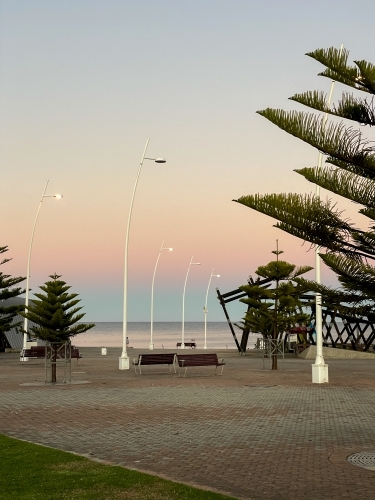 Sunset at Devonport Foreshore - Australian Stock Image