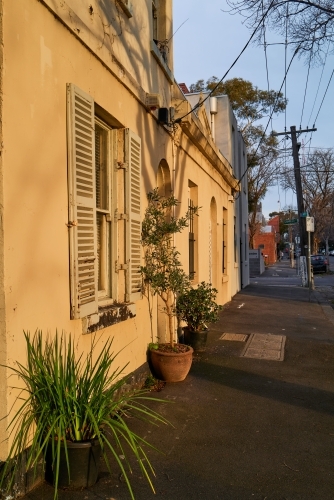 Sunset in Fitzroy street, Melbourne
