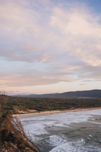 Sunset over northern tasmania - Australian Stock Image