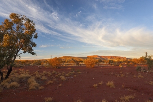 Sunset over outback at Kintore, Northern Territory