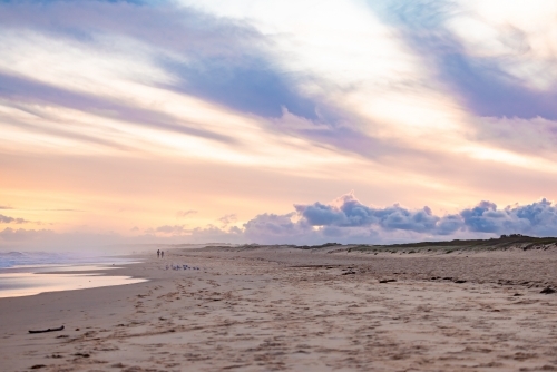 Sunset sky over Redhead Beach, Newcastle NSW - Australian Stock Image