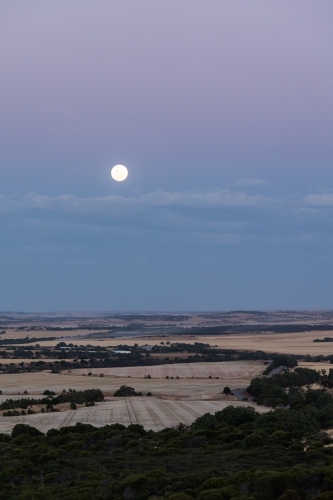 Super Moon over Chapman Valley Farms