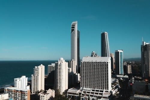 Surfers paradise skyline from a skyscraper