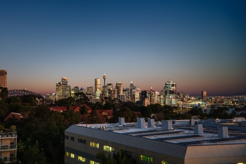 Sydney CBD on dusk - Australian Stock Image